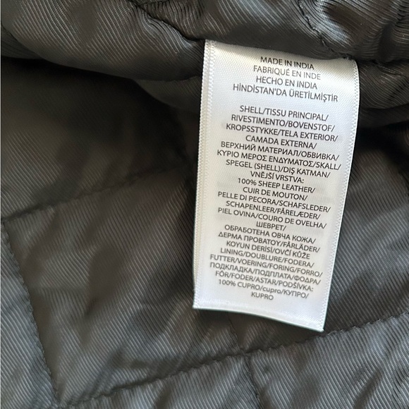 Polo Ralph Lauren Black Leather Moto Jacket – Women’s M (Worn Twice, Like New) - Picture 5 of 7